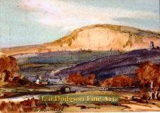 William F Burchell - Evenings Light, Farlton Nott Watercolour (c1930)