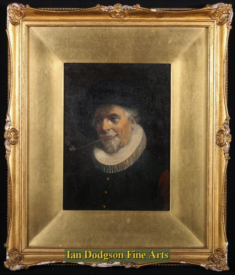 Gentleman Smoking A Clay Pipe by unknown  artist
