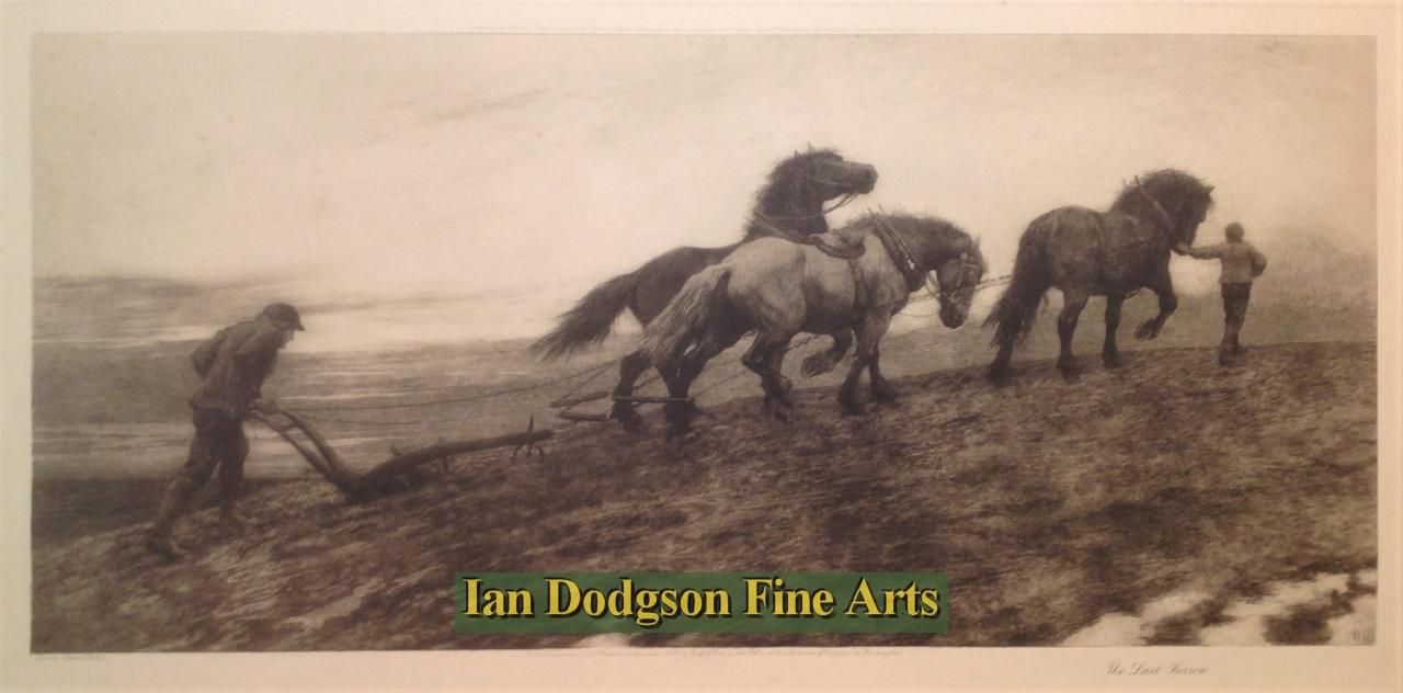 The last furrow by Herbert Dicksee