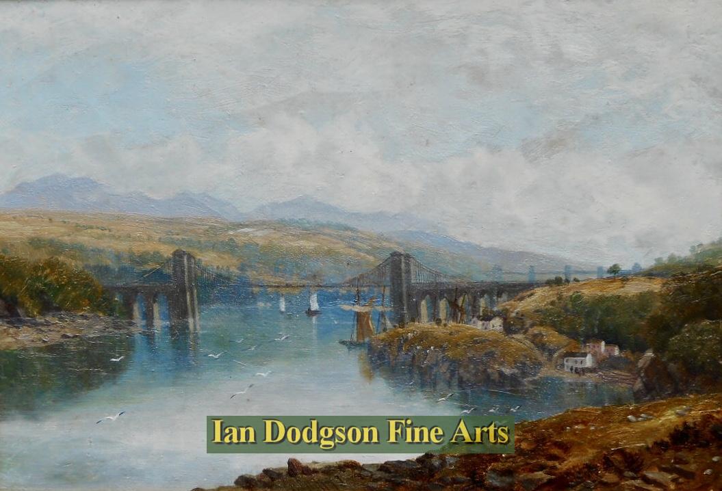 Joseph Paul Pettitt - The Menai Strait Oil on canvas (1873)