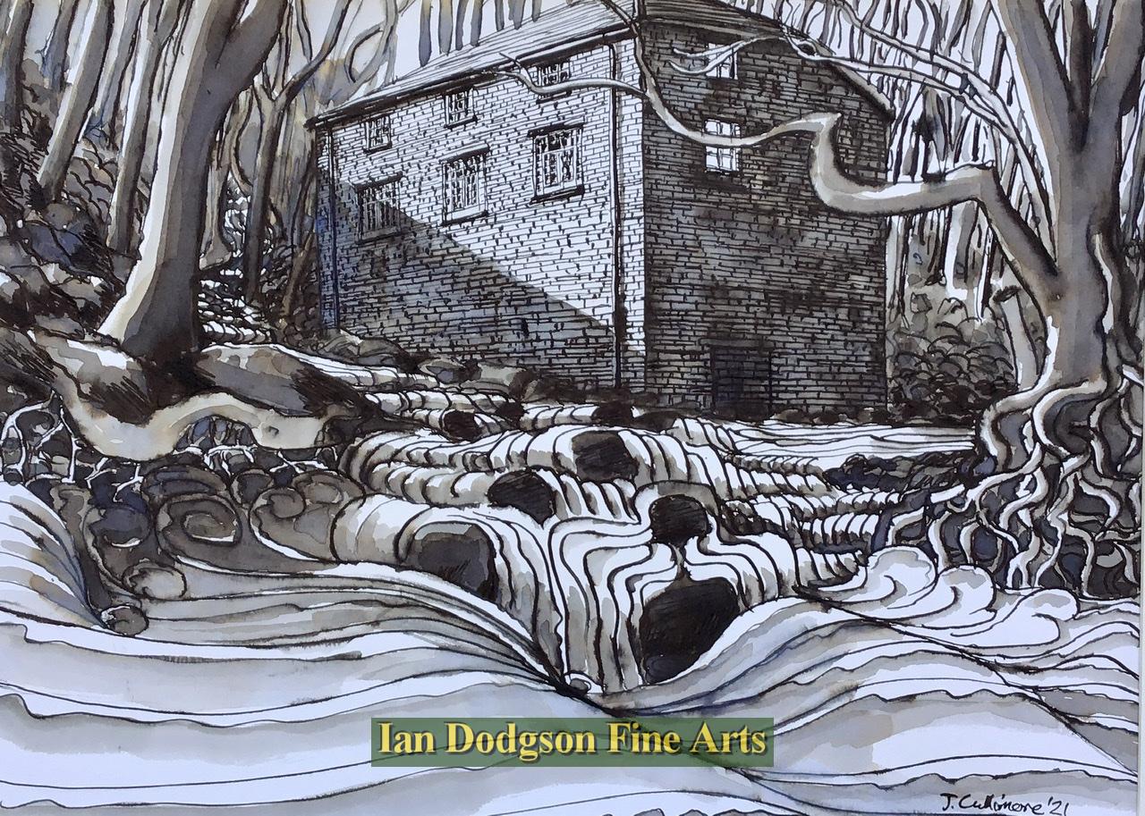 Jeremy Cullimore - Hen Felin No2 Ink on paper (2021)