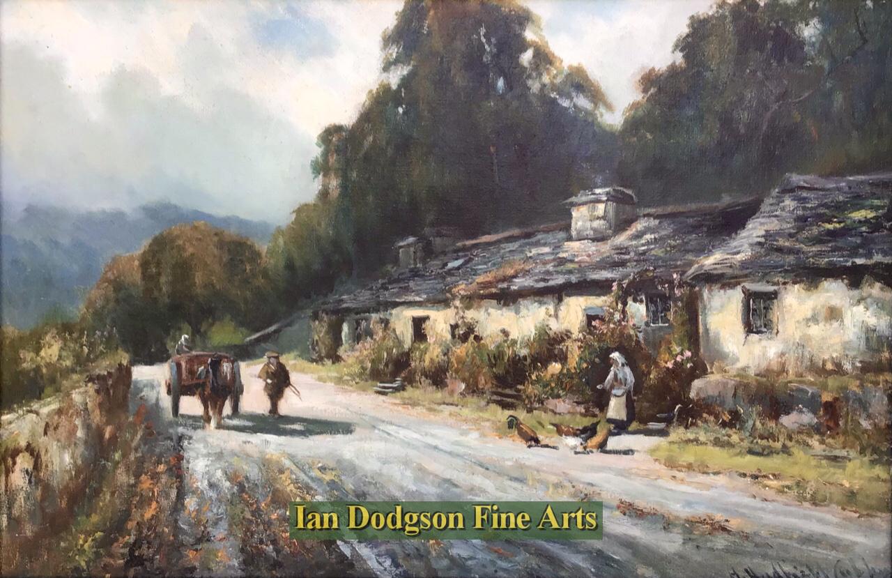 Henry Hadfield Cubley - Old Cottages Arthog, North Wales