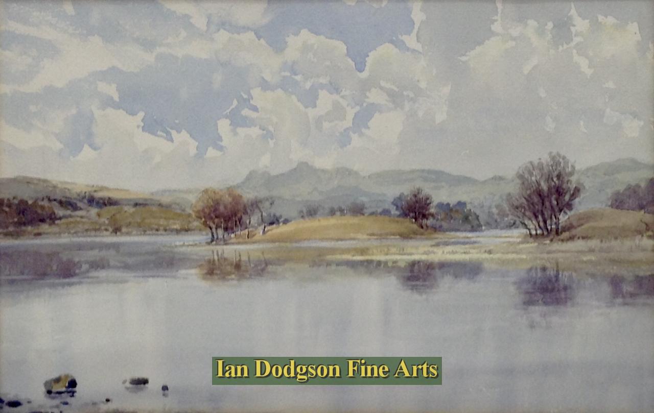 Bernard Eyre Walker - View to Langdales Watercolour (1928)