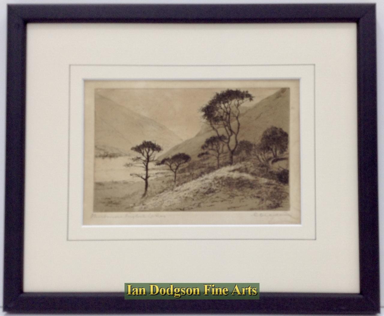 Bernard Eyre Walker - Thirlmere Etching (c1930)