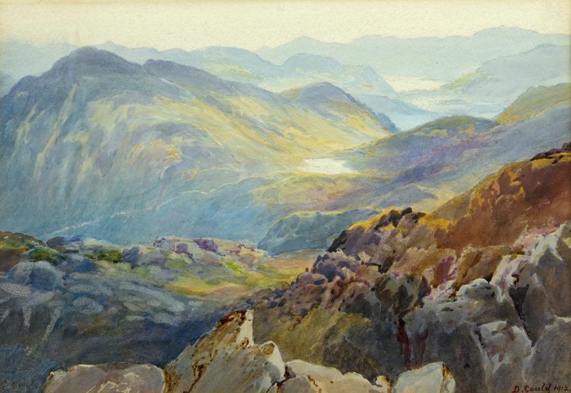 Sprinkling Tarn from Scafell by David Gould (fl.1885 1930) RA.  RHA.