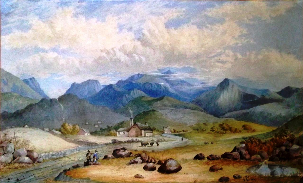 The mountains of Snowdonia by George Alexander 