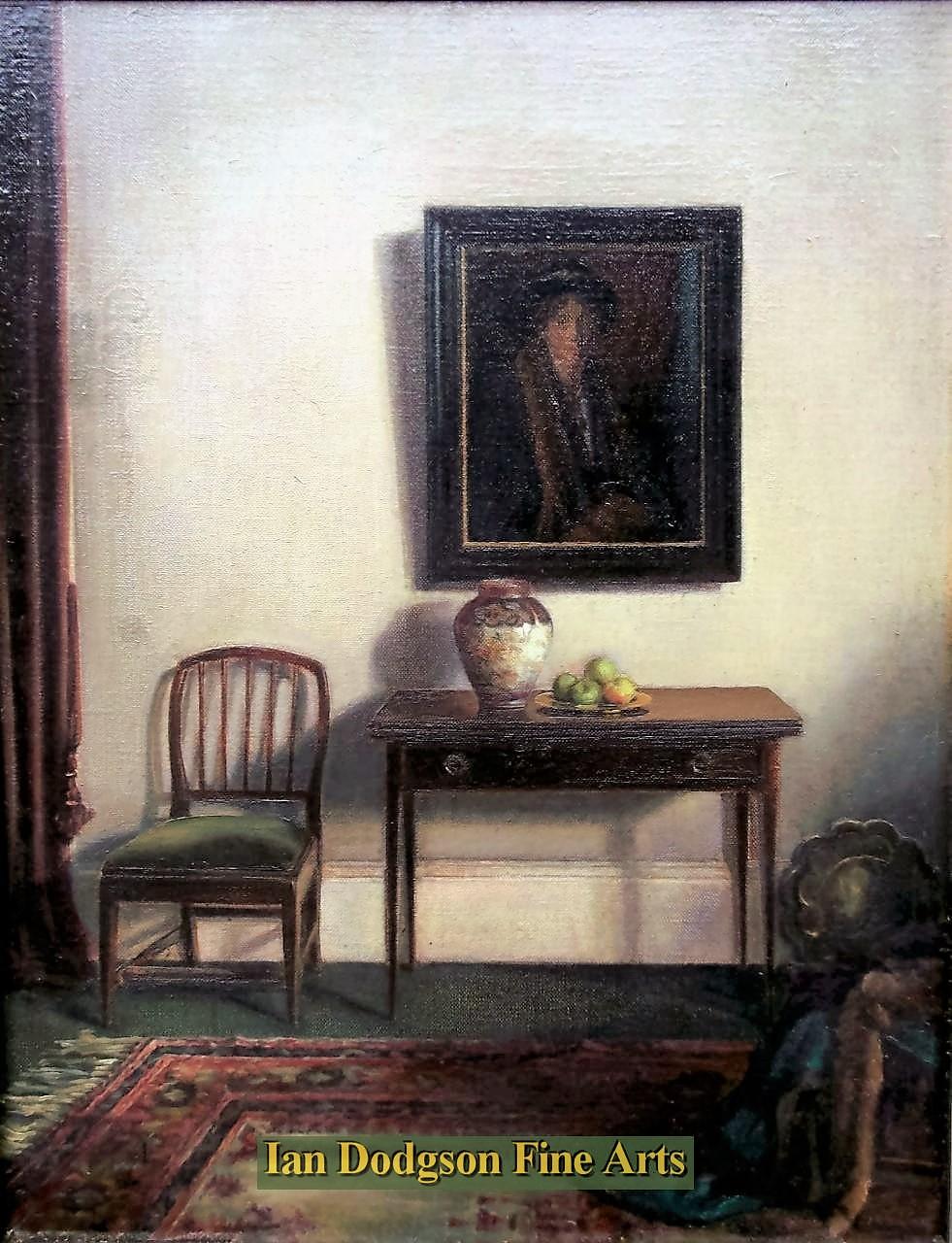 Interior Scene by William S Anderson (fl1917-30) GI, RSA, RSW.