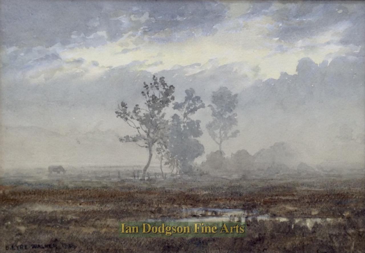 Early morning mist by Bernard Eyre Walker A.R.E.,S.G.A.