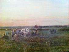 Farm workers in the field. by Att. John Falconar Slater