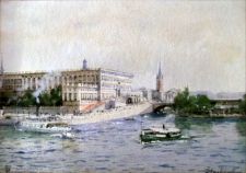 The Royal Palace, Stockholm, Sweden by Myles Birket Foster