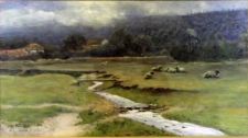 Tranquil pastures by Charles H Cooke