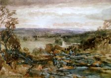 'Samuel Bough RSA, RA. - Border Landscape