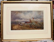 'Samuel Bough RSA, RA. - Leading the Haycart