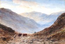 Over the mountain pass by Edward Tucker snr