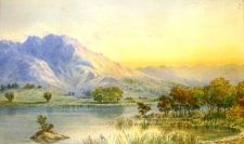 'William Taylor Longmire - Sunset Rydal water