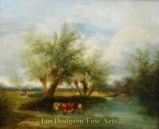Cattle watering by William Shayer snr