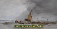 Fishing boats in a squall by Edward Tucker snr
