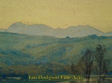 'Bernard Eyre Walker A.R.E.,S.G.A. - Coniston Fells from Cartmel Fells