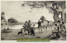 Outside The Ferry Inn,(The Cast Shoe) by Robert Walker Macbeth