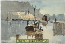 Harbour scene by Mary Baxendell