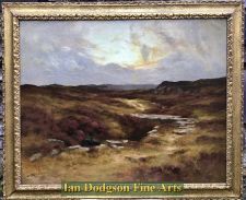 'Alfred Oliver RA. - North Wales, Moorland Sunrise