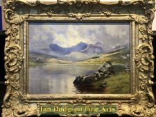 'Alfred Oliver RA. - A glimpse of Snowdon  Horseshoe