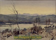 'Bernard Eyre Walker A.R.E.,S.G.A. - Coniston Fells from Cartmel Fells