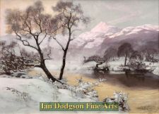 'Alfred Oliver RA. - Sunrise on the Llugwy, Capel Curig.