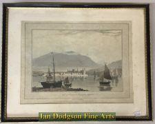Caernarfon  Casle from Anglesea by William Daniell