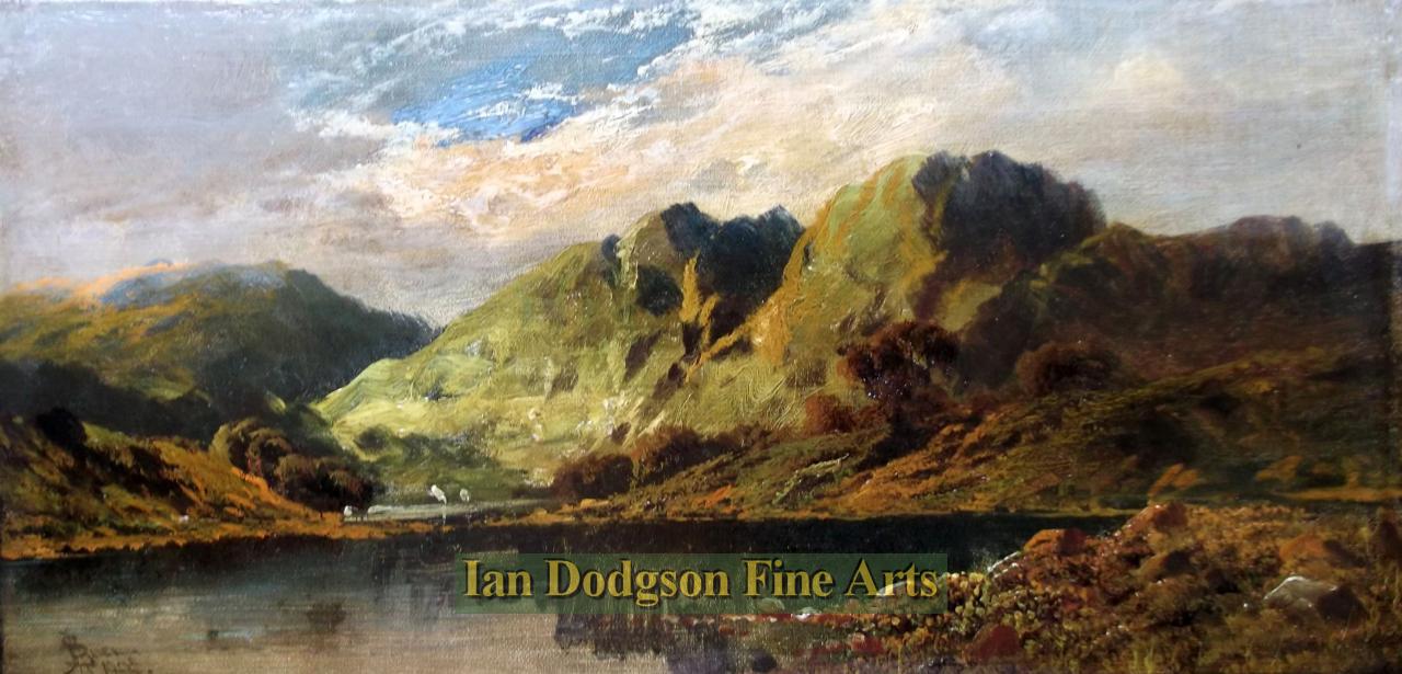 John Henry Boel - Highland Scene Oil on canvas (1905)