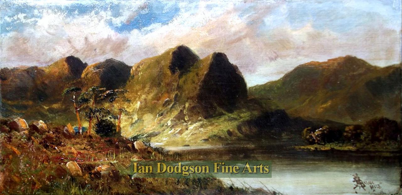 John Henry Boel - Highland Scene Oil on canvas (1905)