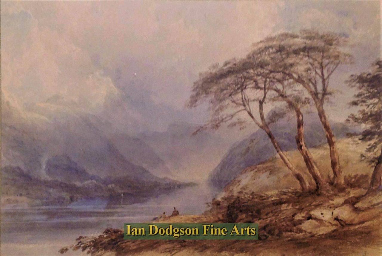 Lake and mountains by Anthony Vandyke Copley Fielding