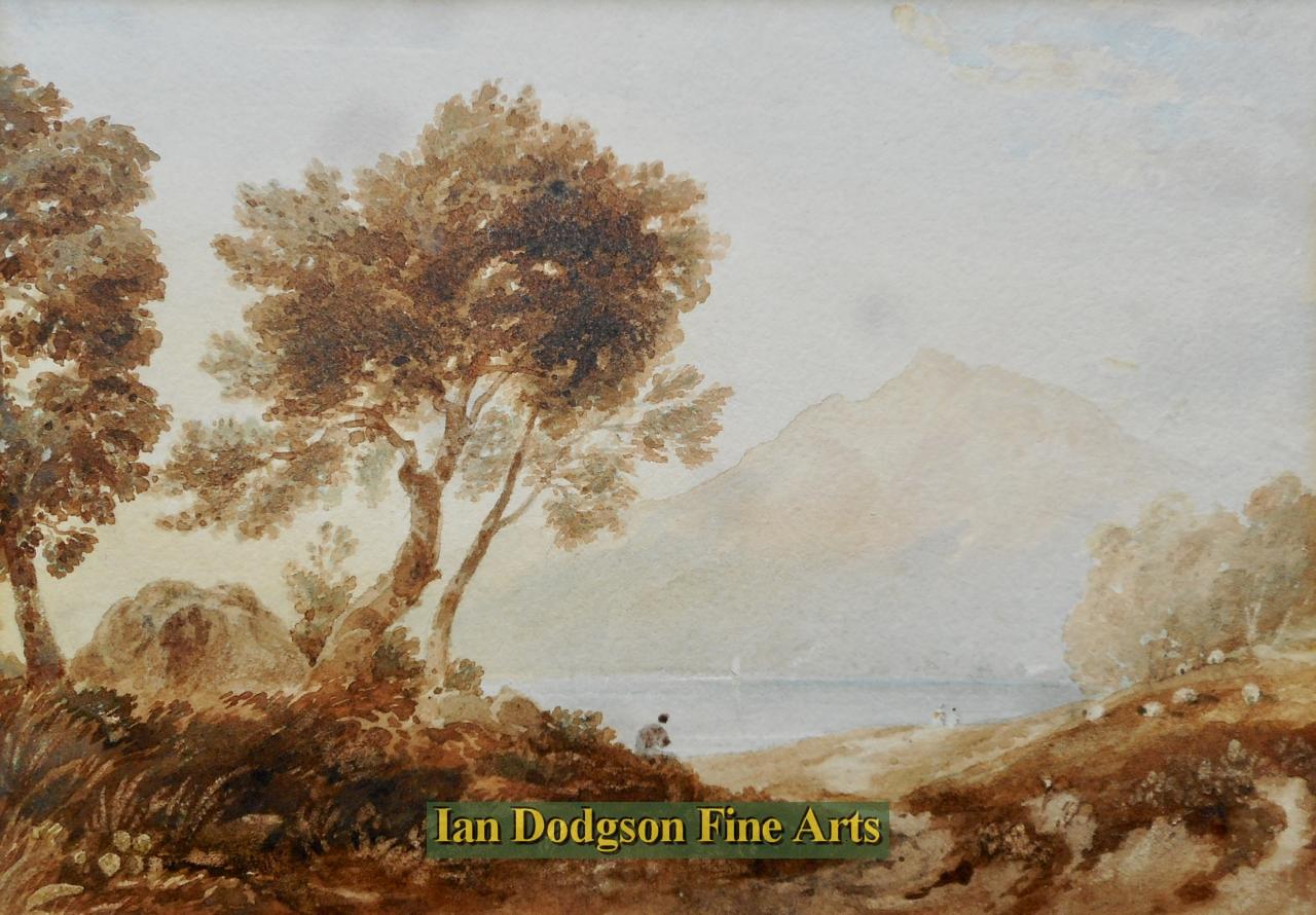 Highland scene,  Loch Earn by Anthony Vandyke Copley Fielding