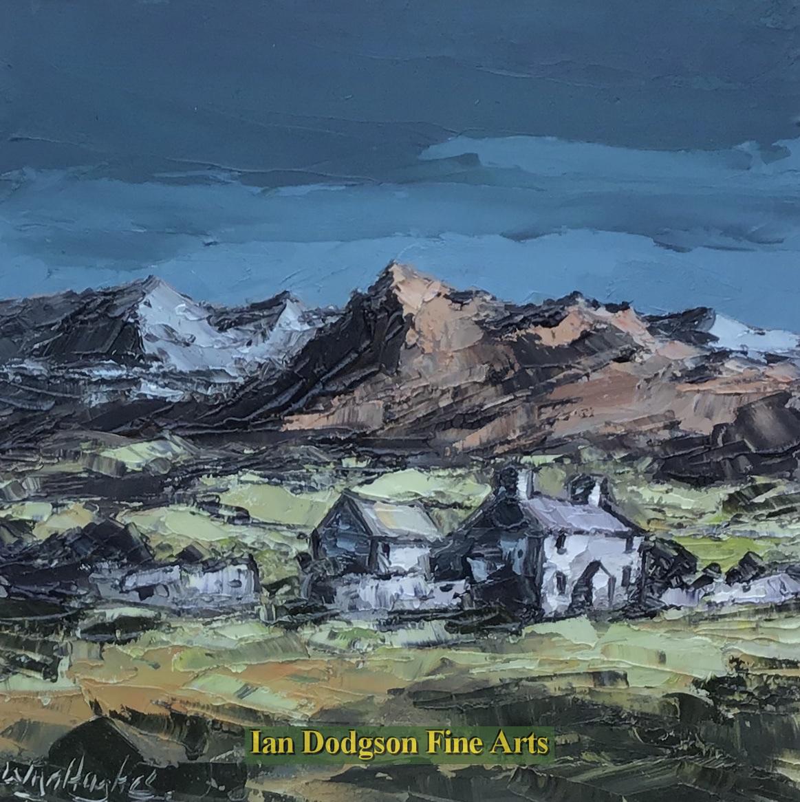 Wyn Hughes - Rhyd ddu Oil on board (2020)