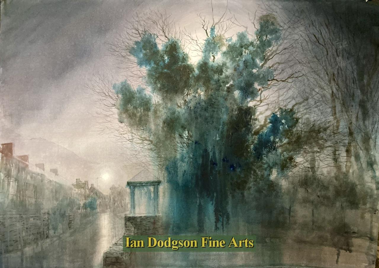 Jeremy Yates - Moonlight, Rainy Street Bethesda.