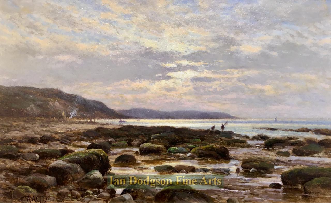 Sunset on the shore, Near Bonchurch, Isle of Wight by 