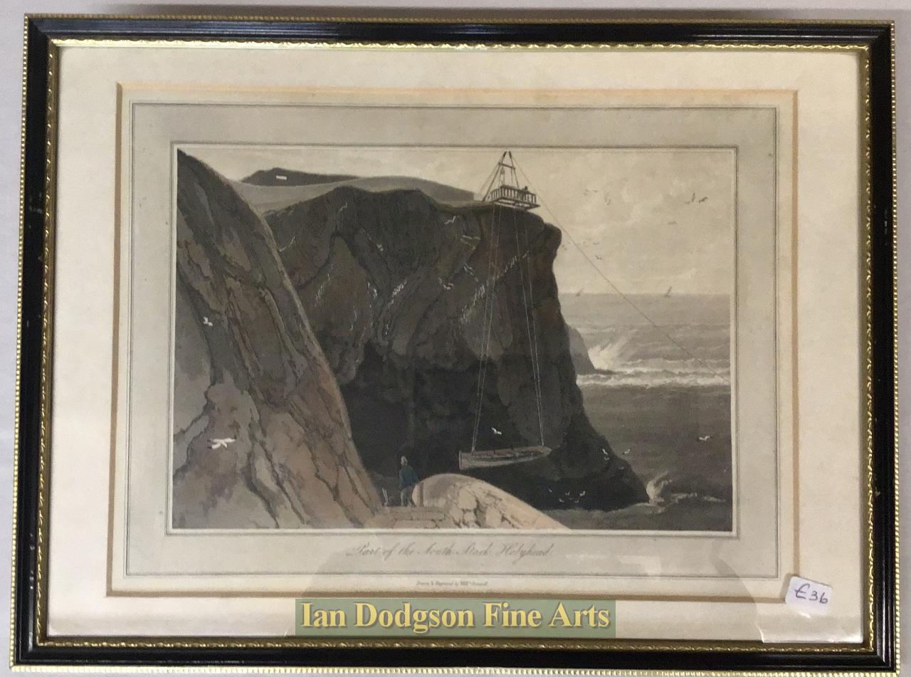 Part of South Stack, Holyhead by William Daniell RA
