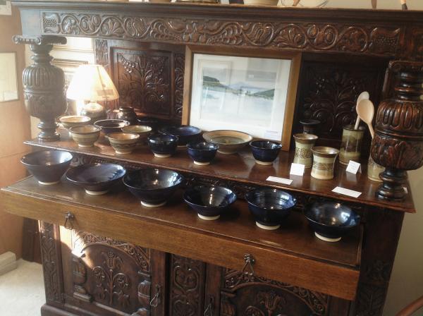 Selection of blue bowls