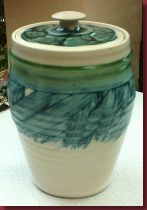 Hand-thrown storage jar