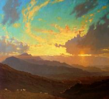 Cader Idris and  Mawddach Estuary by David Woodford