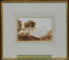 Highland scene,  Loch Earn by Anthony Vandyke Copley Fielding