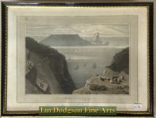 The Wormshead in Tenby bay by William Daniell